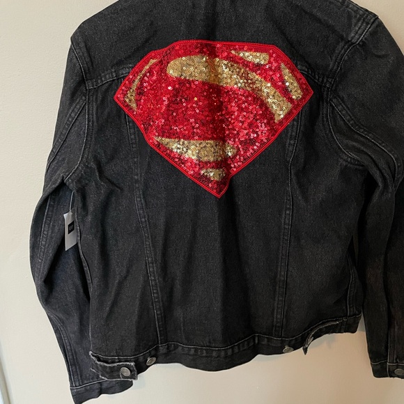 Gap DC Superman Sequin Denim Jacket - Picture 4 of 4